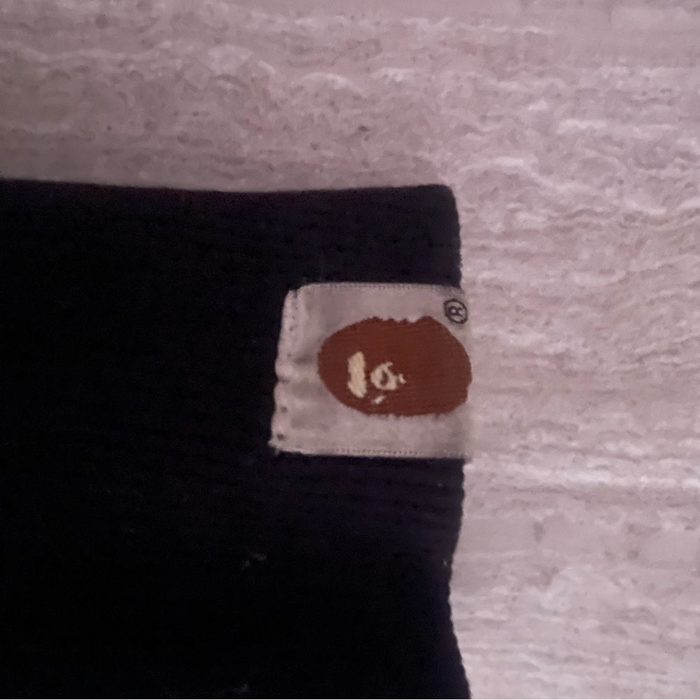 Bape Black and White Knit Beanie
